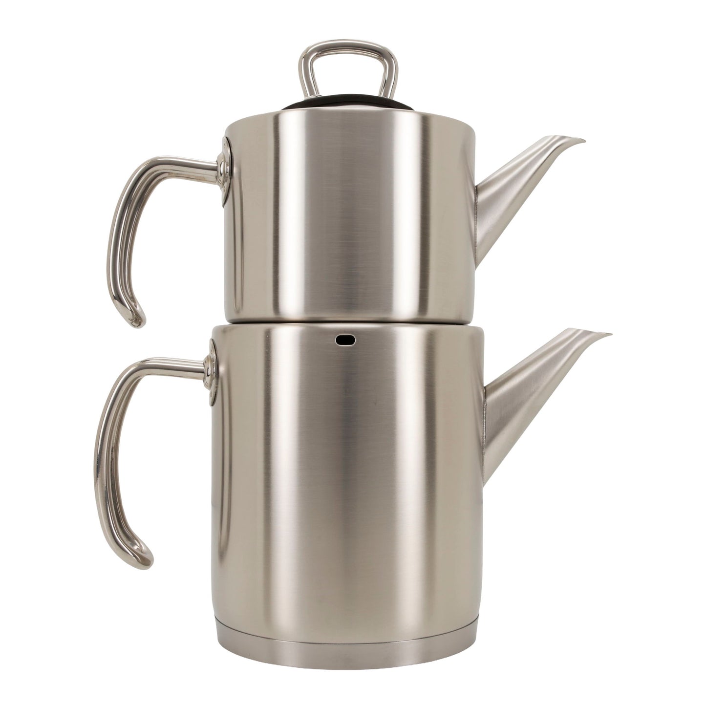Korkmaz Proline Edelstahl Çaydanlık Teekanne Set – 2-teilig (1,2 L + 1,8 L) – Teekocher Induktion