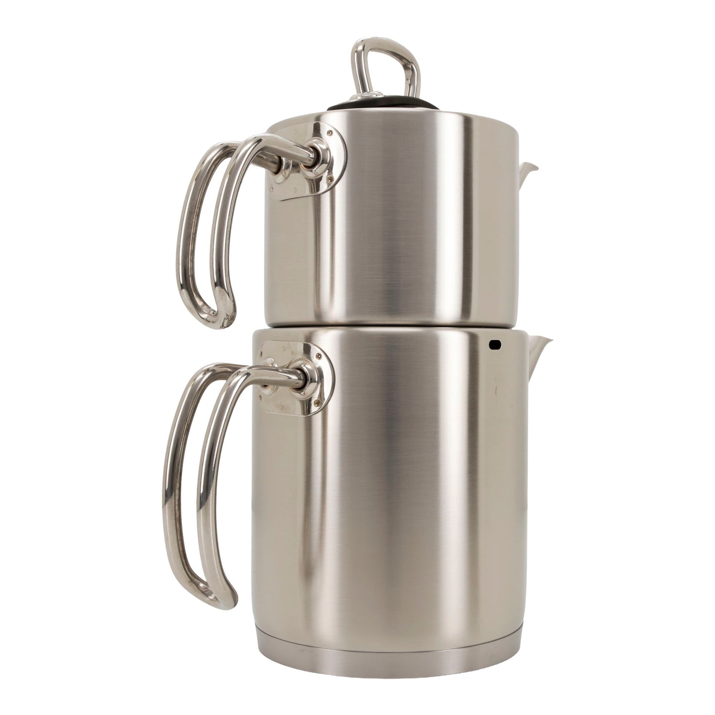 Korkmaz Proline Edelstahl Çaydanlık Teekanne Set – 2-teilig (1,2 L + 1,8 L) – Teekocher Induktion