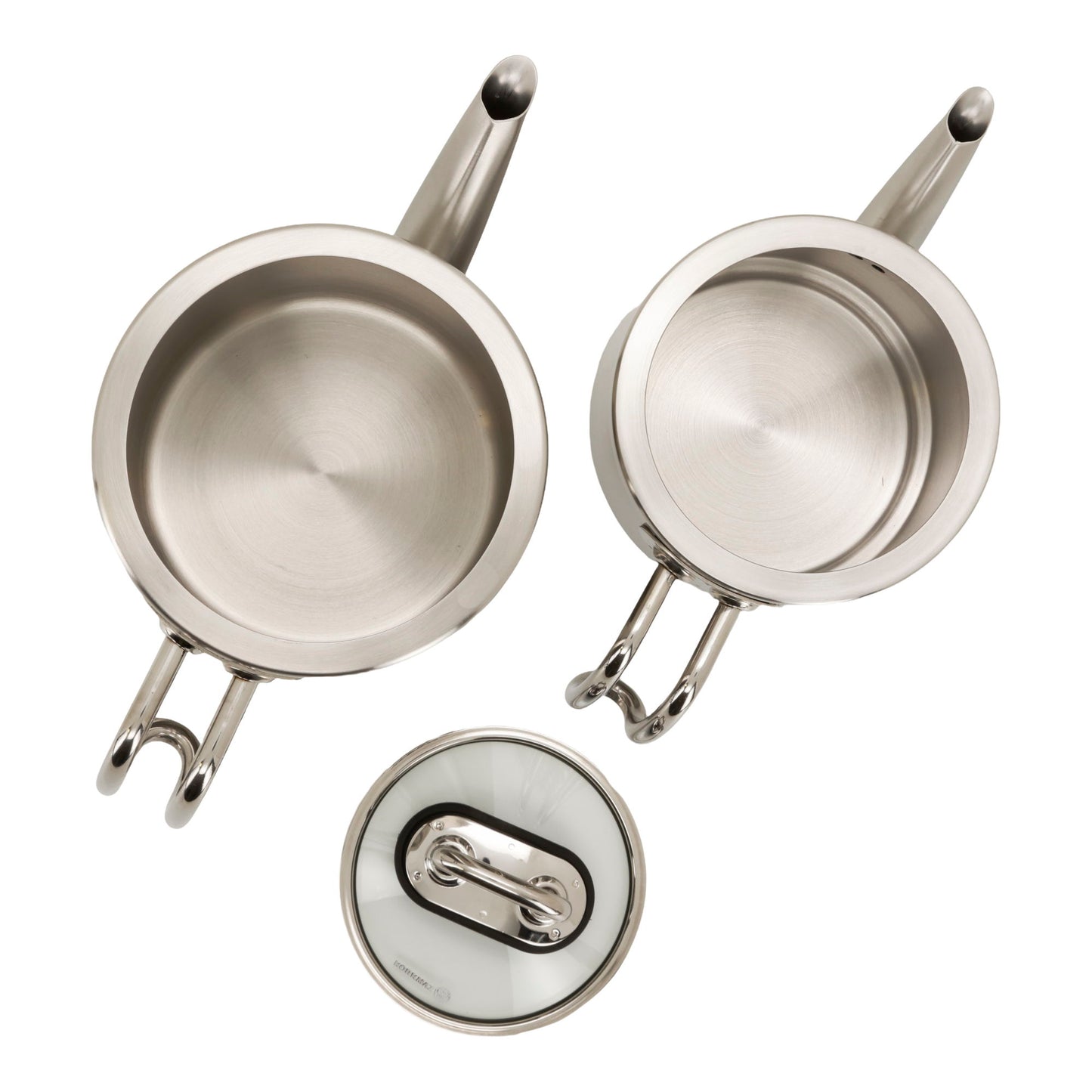 Korkmaz Proline Edelstahl Çaydanlık Teekanne Set – 2-teilig (1,2 L + 1,8 L) – Teekocher Induktion