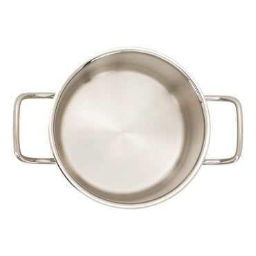 Korkmaz Astra 2 Edelstahl Kochtopf – 18 cm / 2,6 Liter – Topf mit Deckel, Induktionsgeeignet