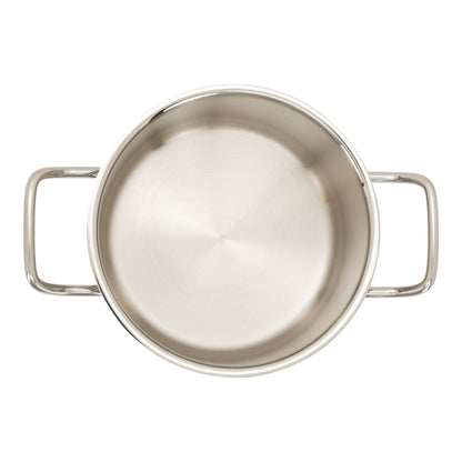 Korkmaz Astra 2 Edelstahl Kochtopf – 18 cm / 2,6 Liter – Topf mit Deckel, Induktionsgeeignet
