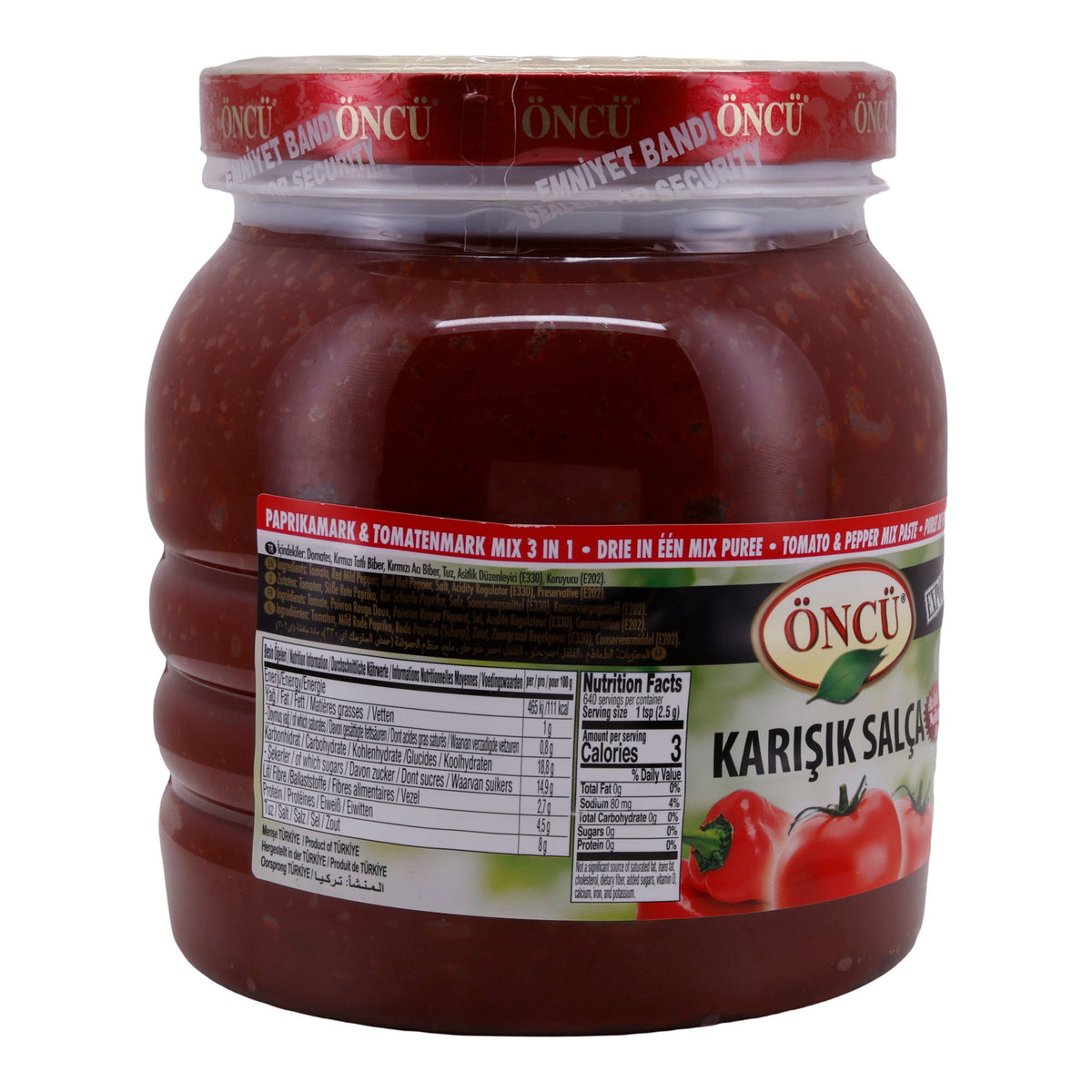 Würzpaste Öncü | Tomaten-Paprika-Mark | Vielseitig | 1600g ÖNCÜ