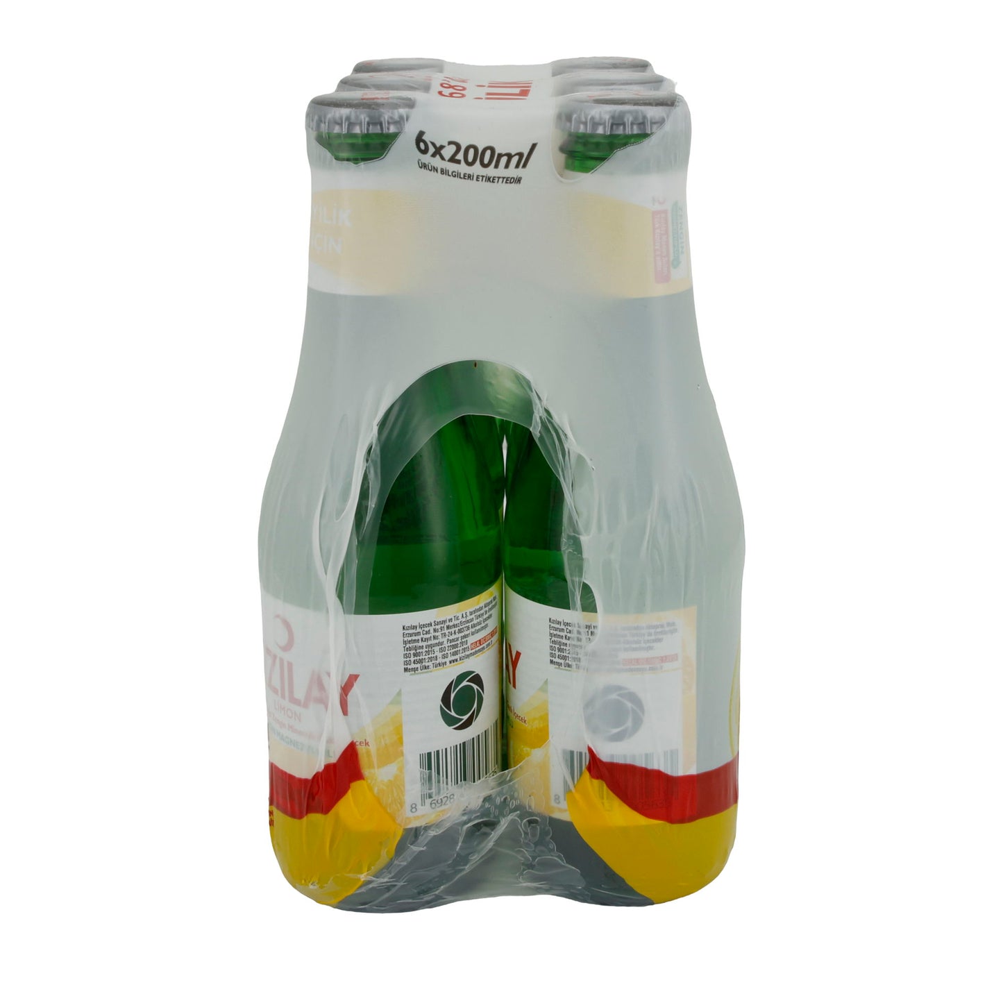 Acqua minerale Kizilay | Limone | Rinfrescante, gusto limone | 6 x 200 ml