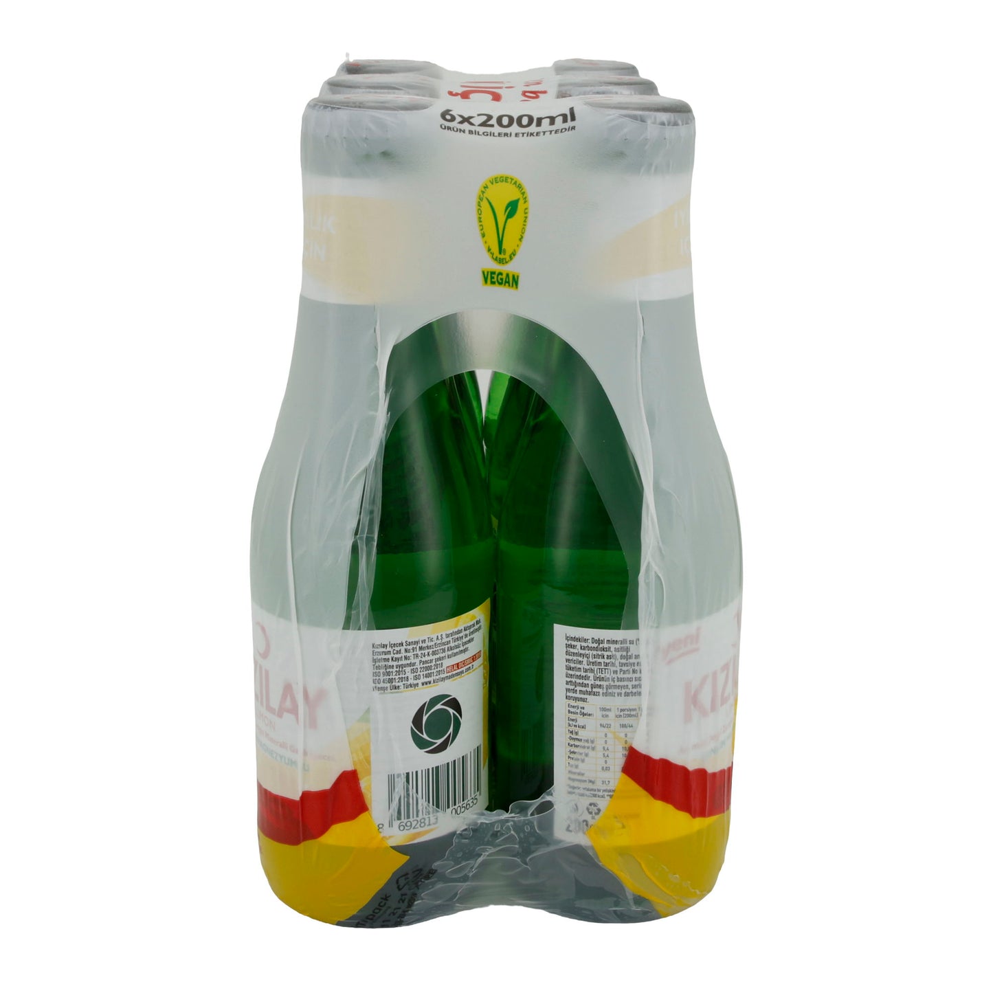 Acqua minerale Kizilay | Limone | Rinfrescante, gusto limone | 6 x 200 ml