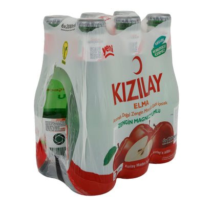 Acqua minerale Kızılay | Mela | Aromatico, naturale | 6 x 200 ml