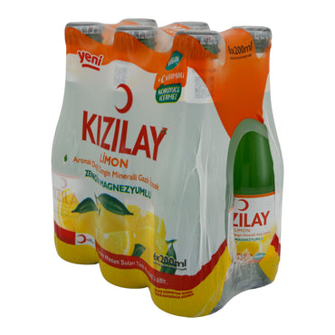 Acqua minerale Kızılay | Limone | Acqua minerale rinfrescante con aroma di limone | 6 x 200 ml