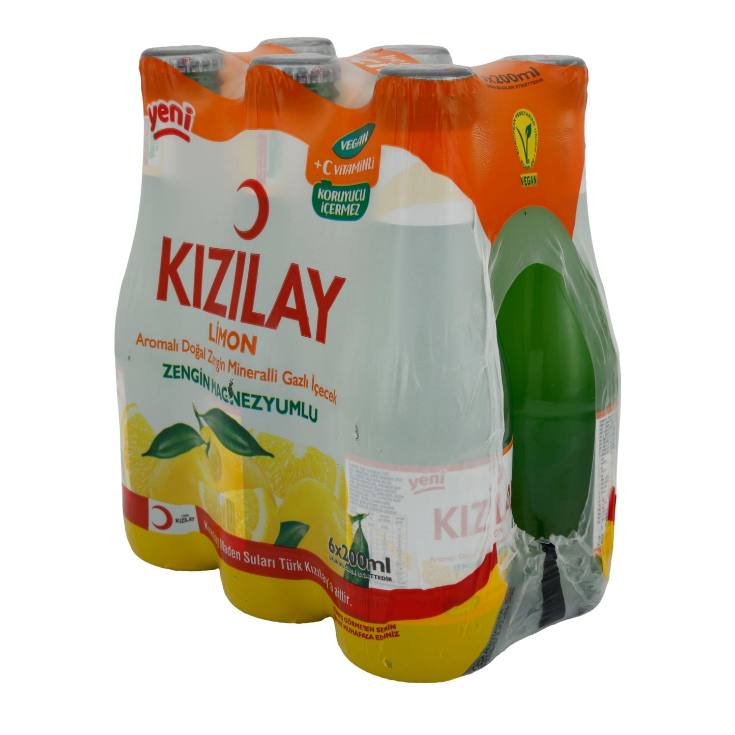 Acqua minerale Kızılay | Limone | Acqua minerale rinfrescante con aroma di limone | 6 x 200 ml