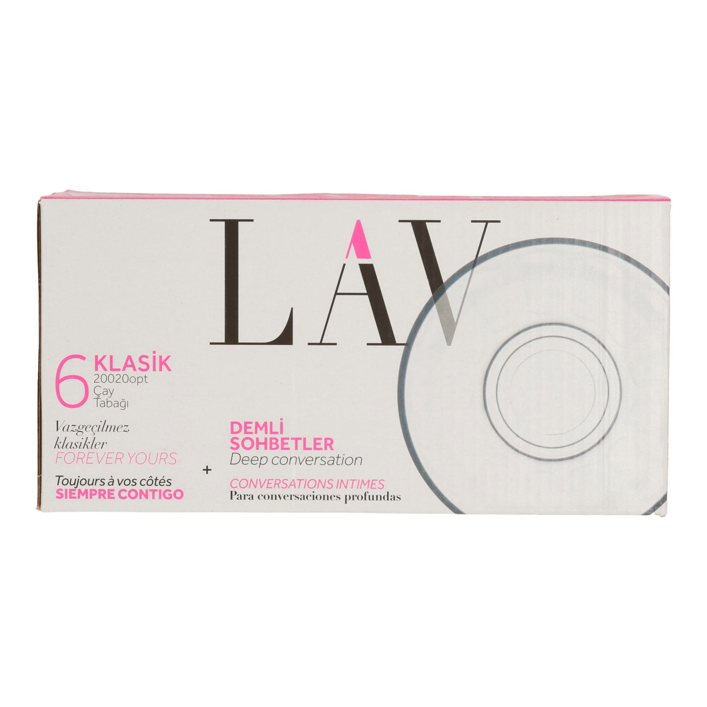 LAV Klassik Teeteller | 6er Set | Glas | Spülmaschinengeeignet