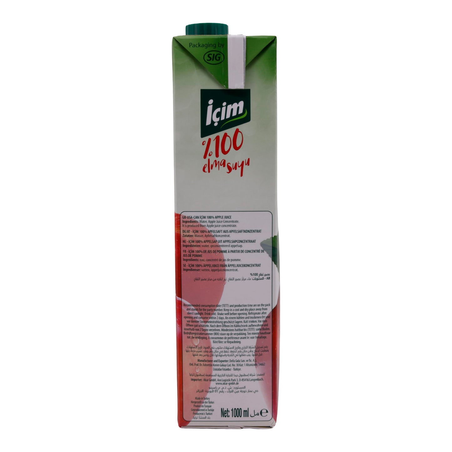 APPLE JUICE % 100