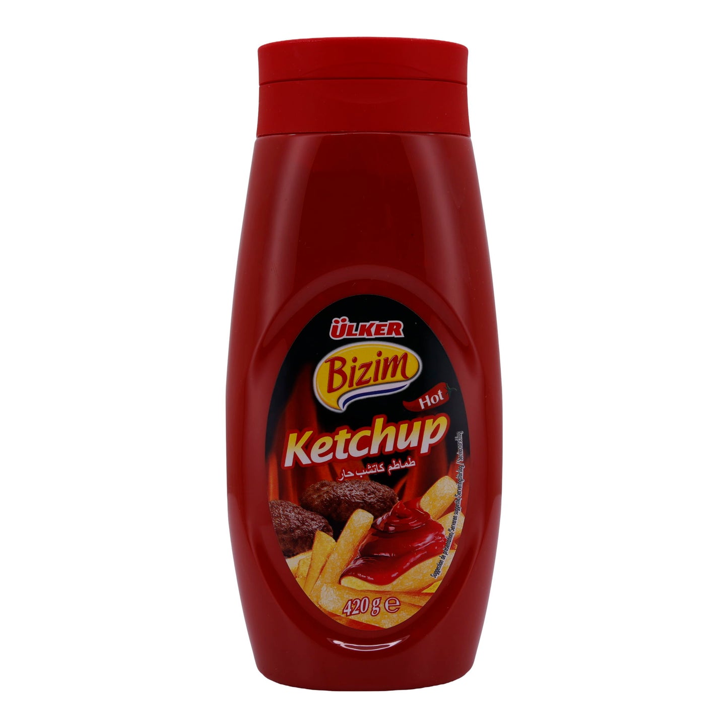 Ketchup Ülker Bizim Hot Ketchup | Scharfer und würziger Tomatenketchup | 420 g