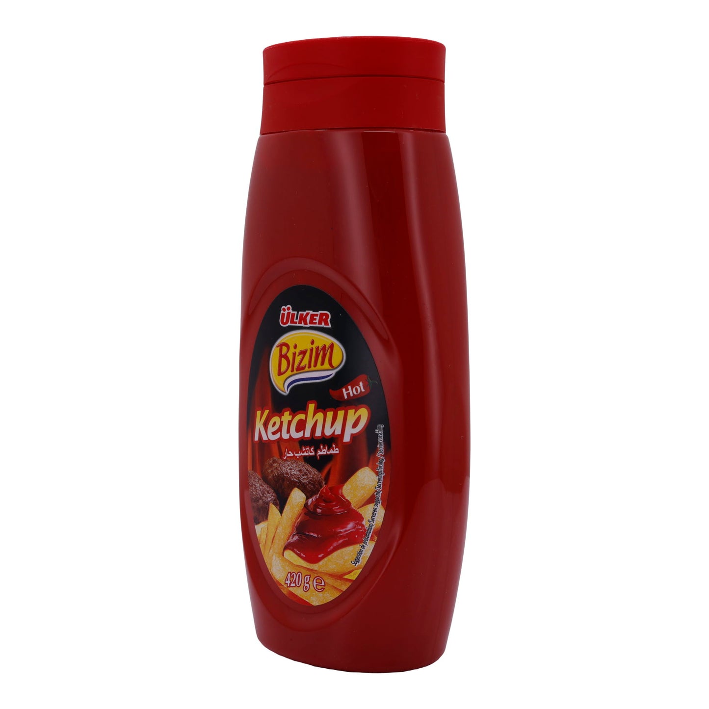 Ketchup Ülker Bizim Hot Ketchup | Scharfer und würziger Tomatenketchup | 420 g