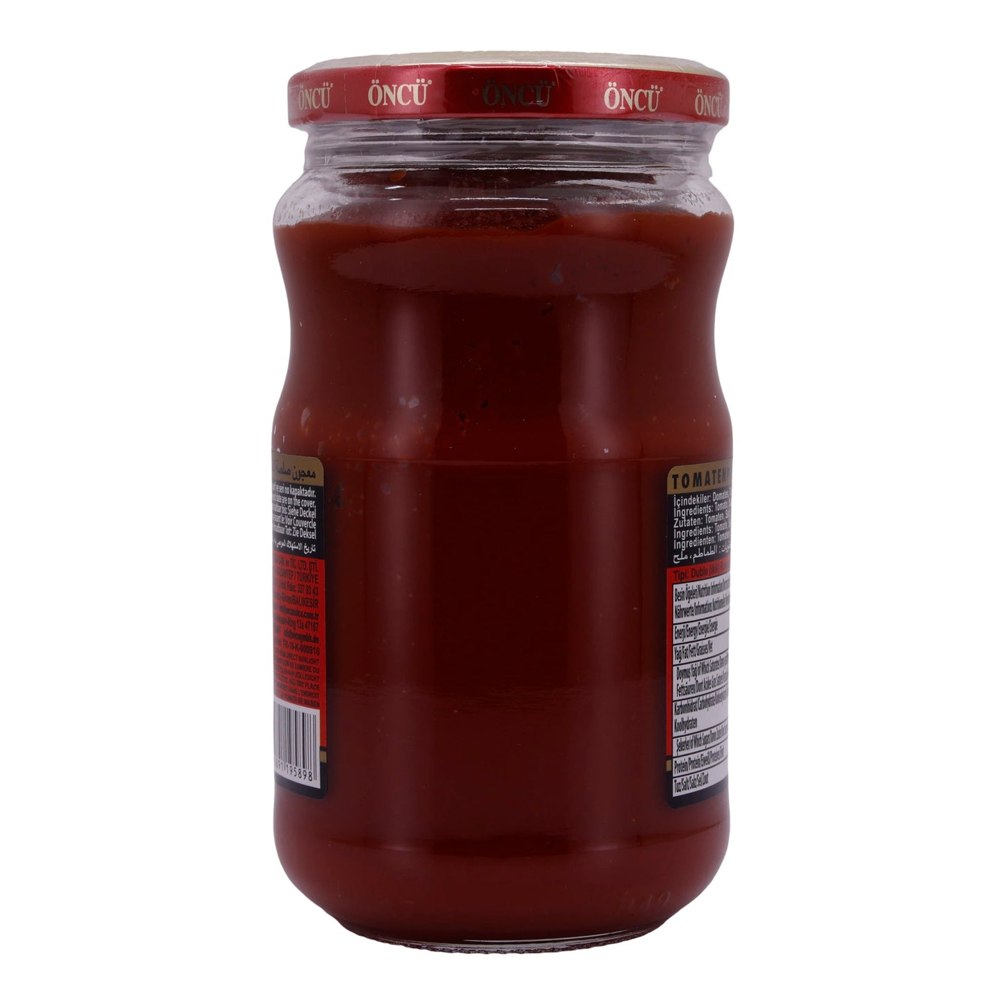 Tomatenmark ÖNCÜ | Tomatenmark | Doppelt konzentriertes Tomatenpüree | 370 g Glas