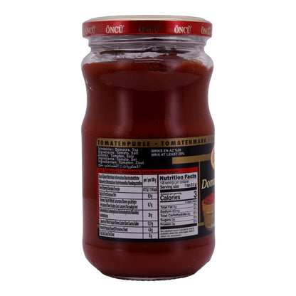 Tomatenmark ÖNCÜ | Tomatenmark | Doppelt konzentriertes Tomatenpüree | 370 g Glas