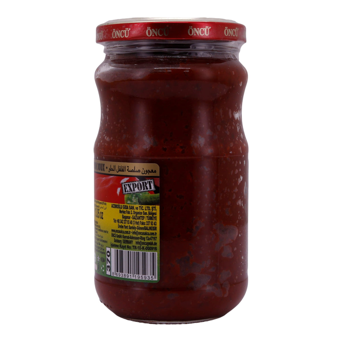 Paprikapaste Öncü | Tatlı Biber Salçası | Mild, Gaziantep | 370 g