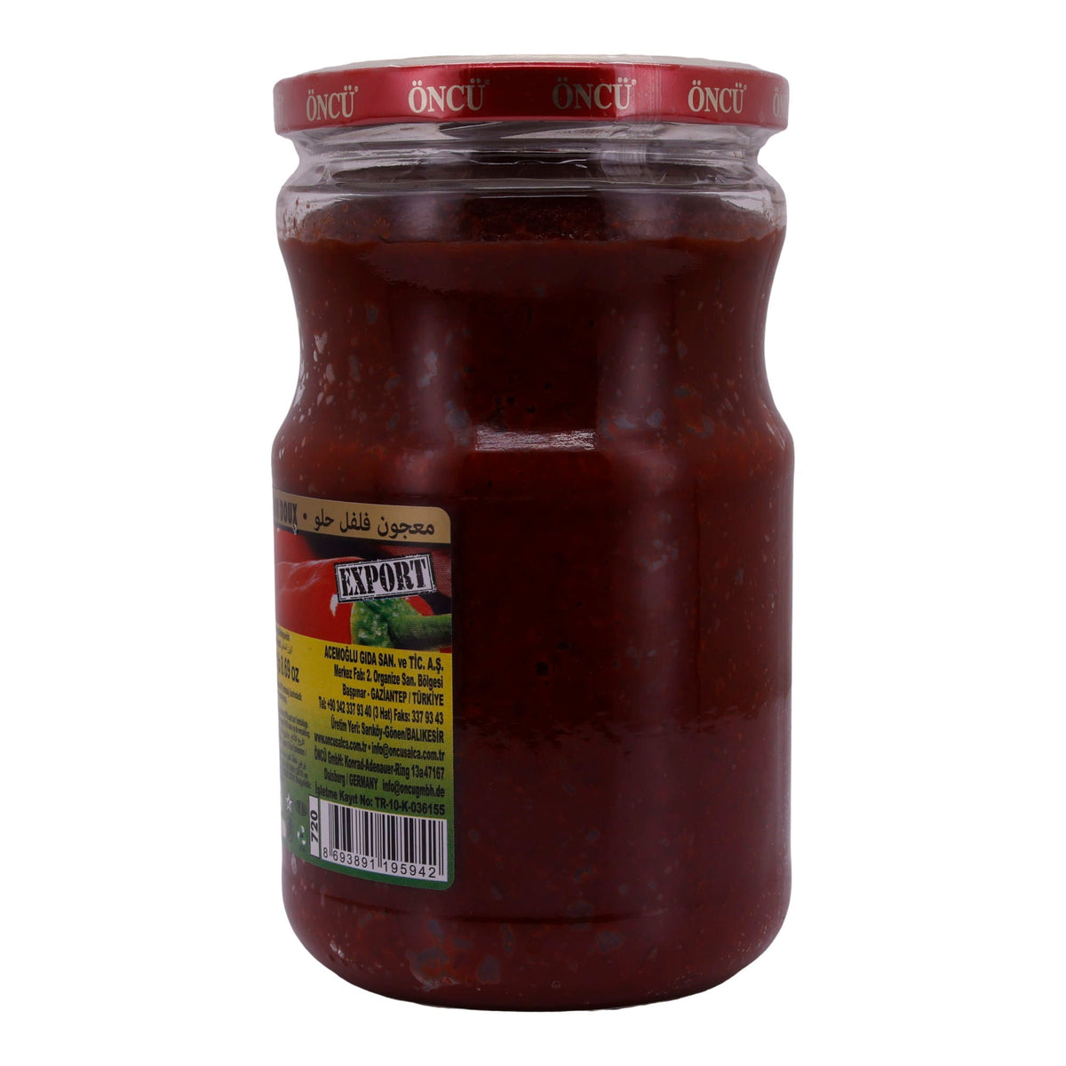 Paprikapaste Öncü | Tatli Biber Salçası | Süß, für Saucen & Dips | 700 g