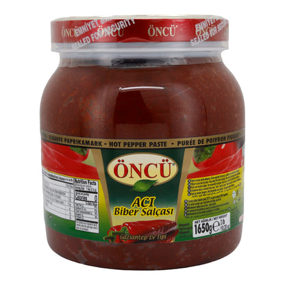 Paprikapasta Öncu | Acı Biber Salçası | Pittig, Gaziantep Huisstijl | 1650 g