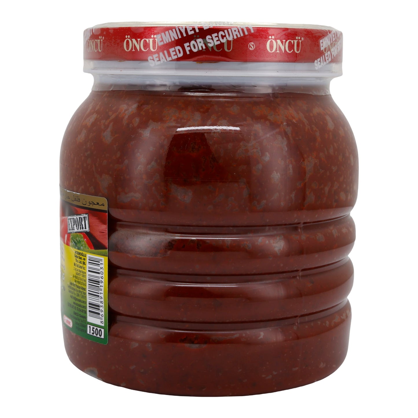 Paprikapasta Öncu | Acı Biber Salçası | Pittig, Gaziantep Huisstijl | 1650 g