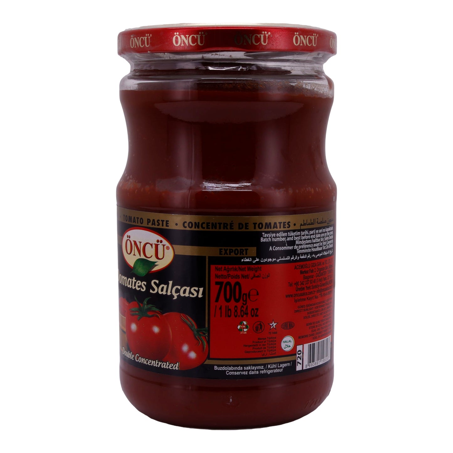 Tomatenmark Öncü | Doppelt konzentriert | Hochwertig, intensiv | 700 g