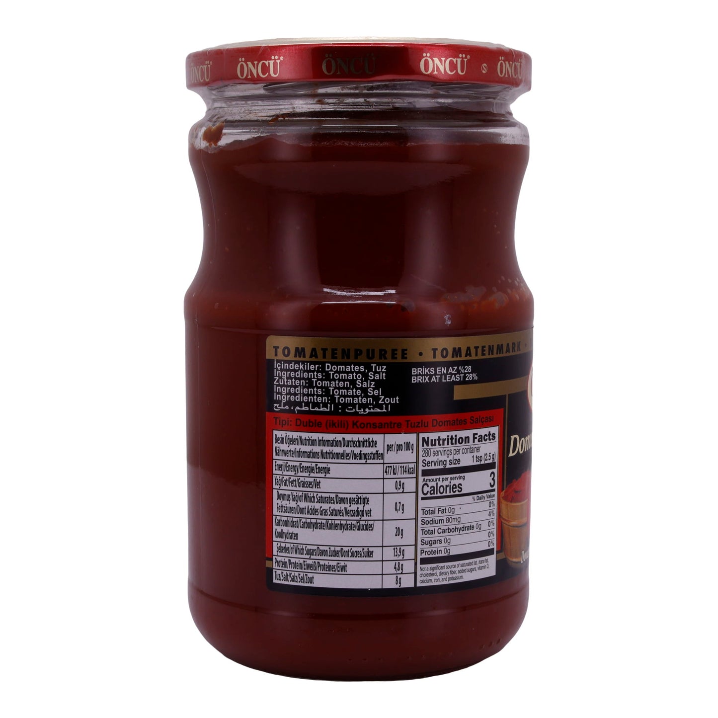 Tomatenmark Öncü | Doppelt konzentriert | Hochwertig, intensiv | 700 g