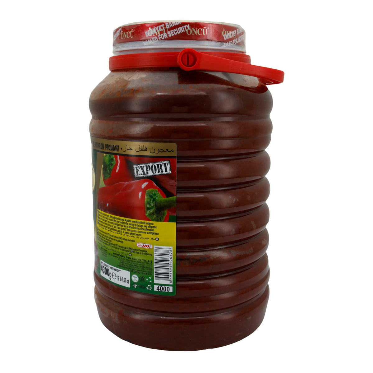 Paprikapaste Öncü | Aci Biber Salçasi | Scharf, hausgemacht, Gaziantep-Art | 4300 g ÖNCÜ