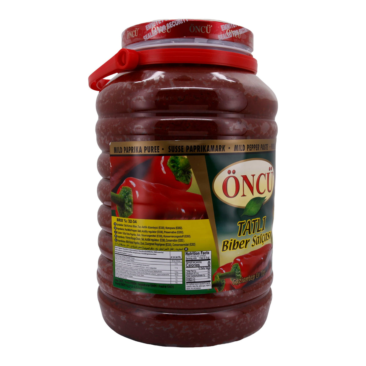 Paprikamark Öncü | Tatlı Biber Salçası | Mild, traditionell aus Gaziantep | 4300 g ÖNCÜ
