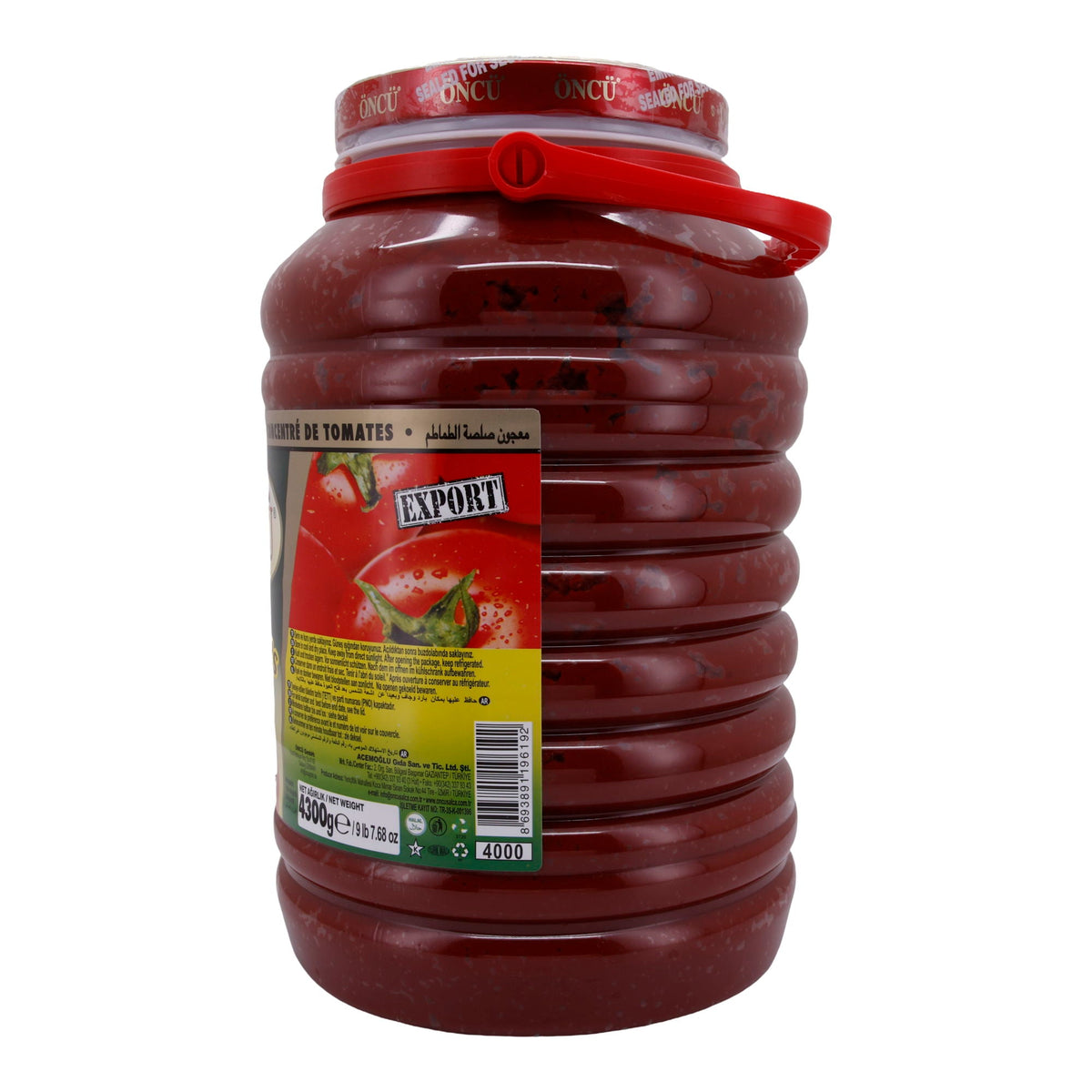 Tomatenmark Öncü | Domates Salçası | Doppelt konzentriert, Gaziantep-Typ | 4300 g ÖNCÜ