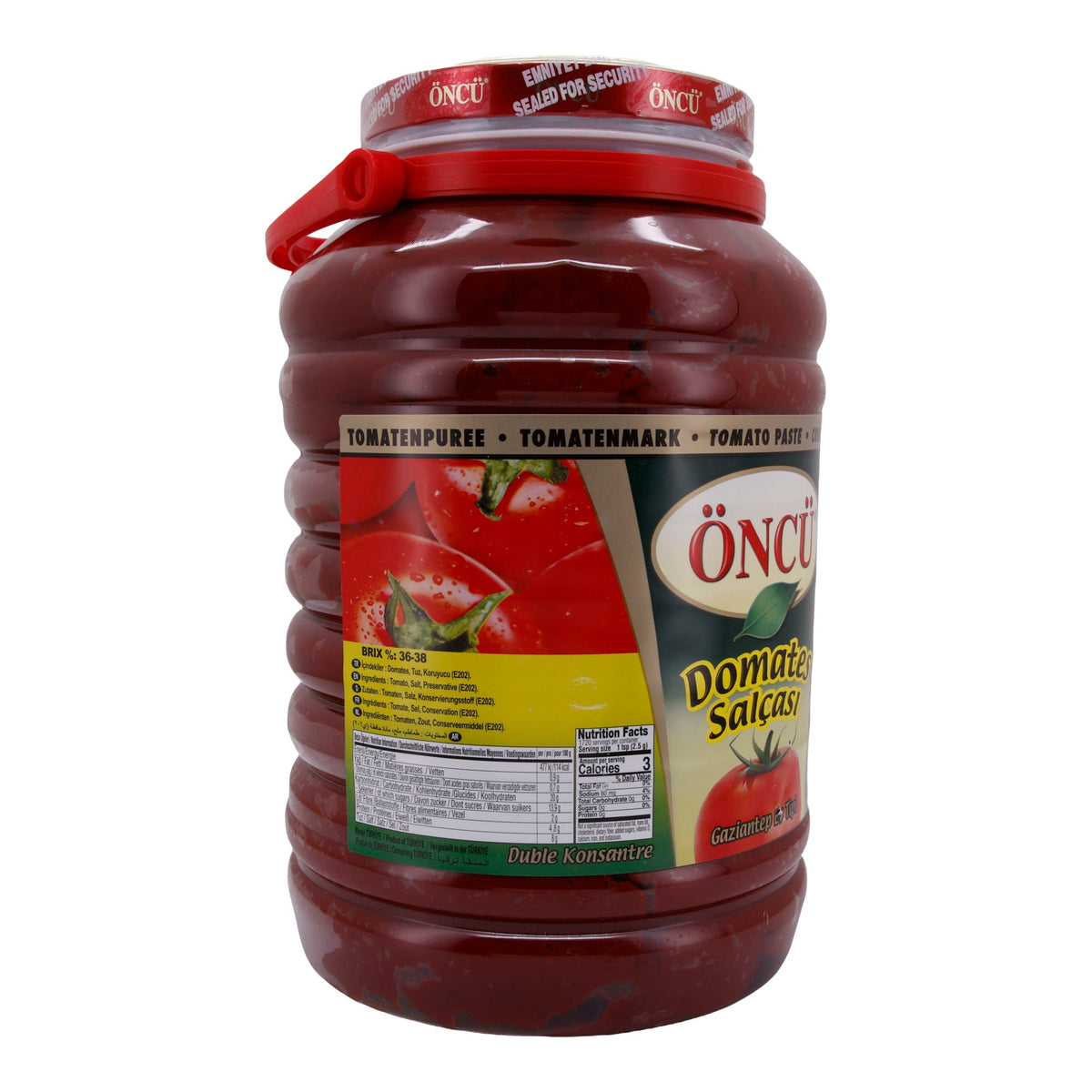Tomatenmark Öncü | Domates Salçası | Doppelt konzentriert, Gaziantep-Typ | 4300 g ÖNCÜ