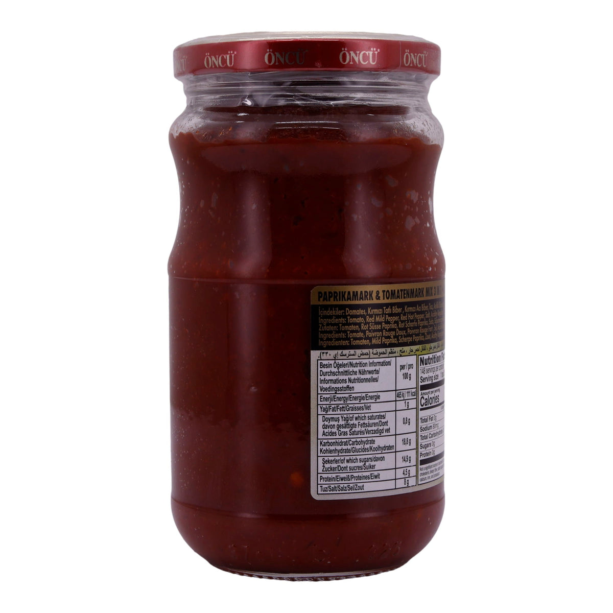 Tomaten- und Paprikamark Öncü | Karışık Salça | Mischung | 370 g – Für die Zubereitung von Saucen und mehr ÖNCÜ