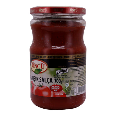 Tomaten- und Paprikamark Öncü | Karışık Salça | Mittlere Schärfe | 700 g