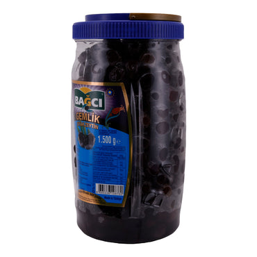 Olive Bağcı Gemlik | Olive nere con nocciolo | Olive turche aromatiche e di alta qualità | 1,5 kg