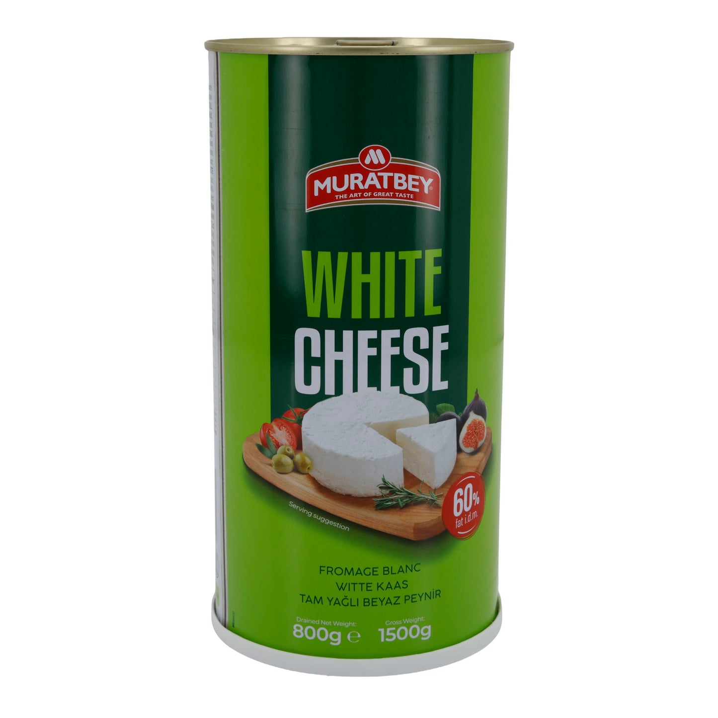 Weichkäse Muratbey | Weißkäse in Salzlake | Traditioneller Weichkäse mit 60 % Fett i. Tr. | 1500 g