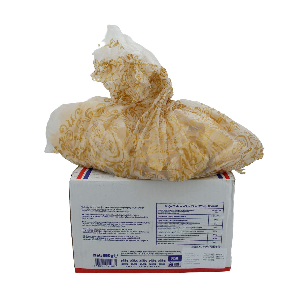Snack Hasıroğlu | Doğal Tarhana Cipsi – Kahramanmaraş | Traditionelle Tarhana-Chipse | 500 g HASIROGLU