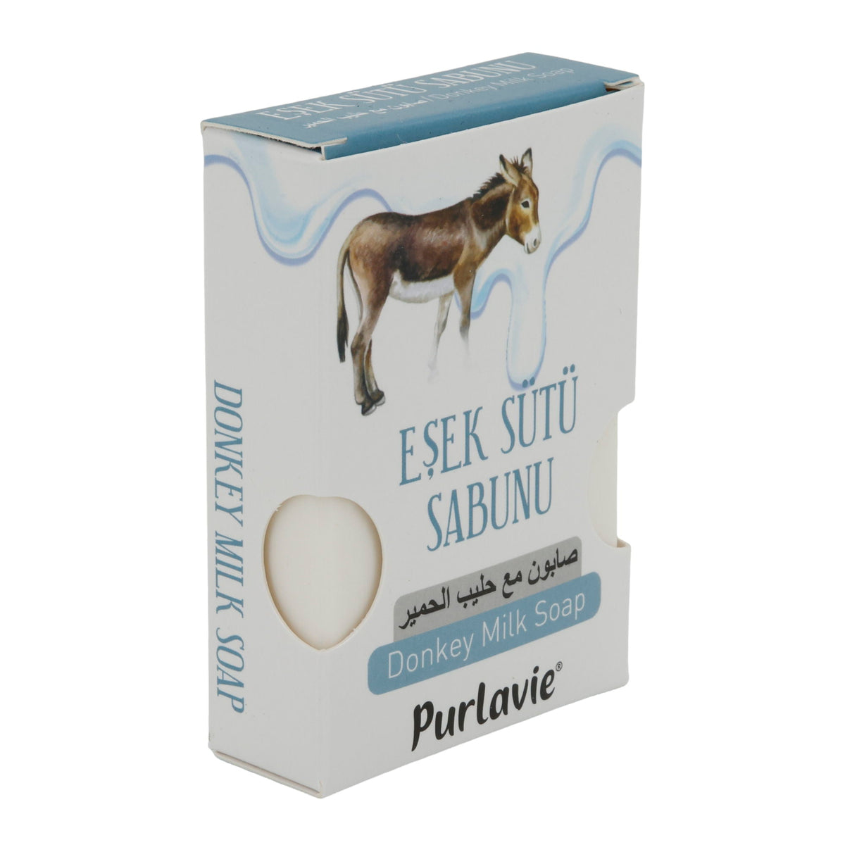 Seife Purlavie | Eselmilchseife | Spendet Feuchtigkeit | 100 g PURLAVIE