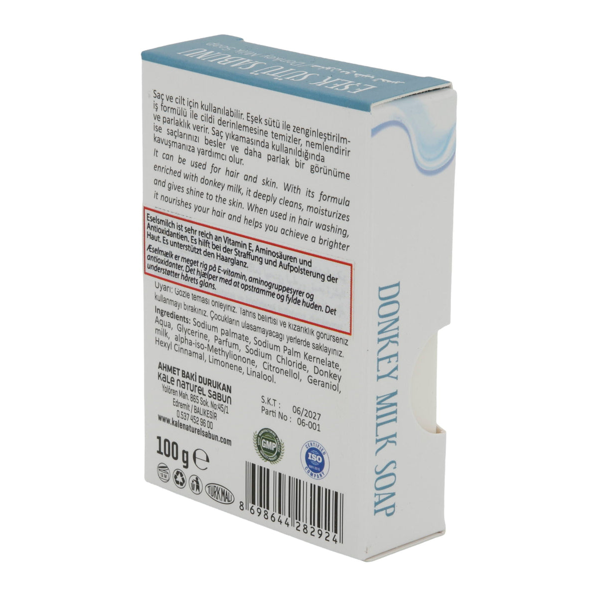 Seife Purlavie | Eselmilchseife | Spendet Feuchtigkeit | 100 g PURLAVIE