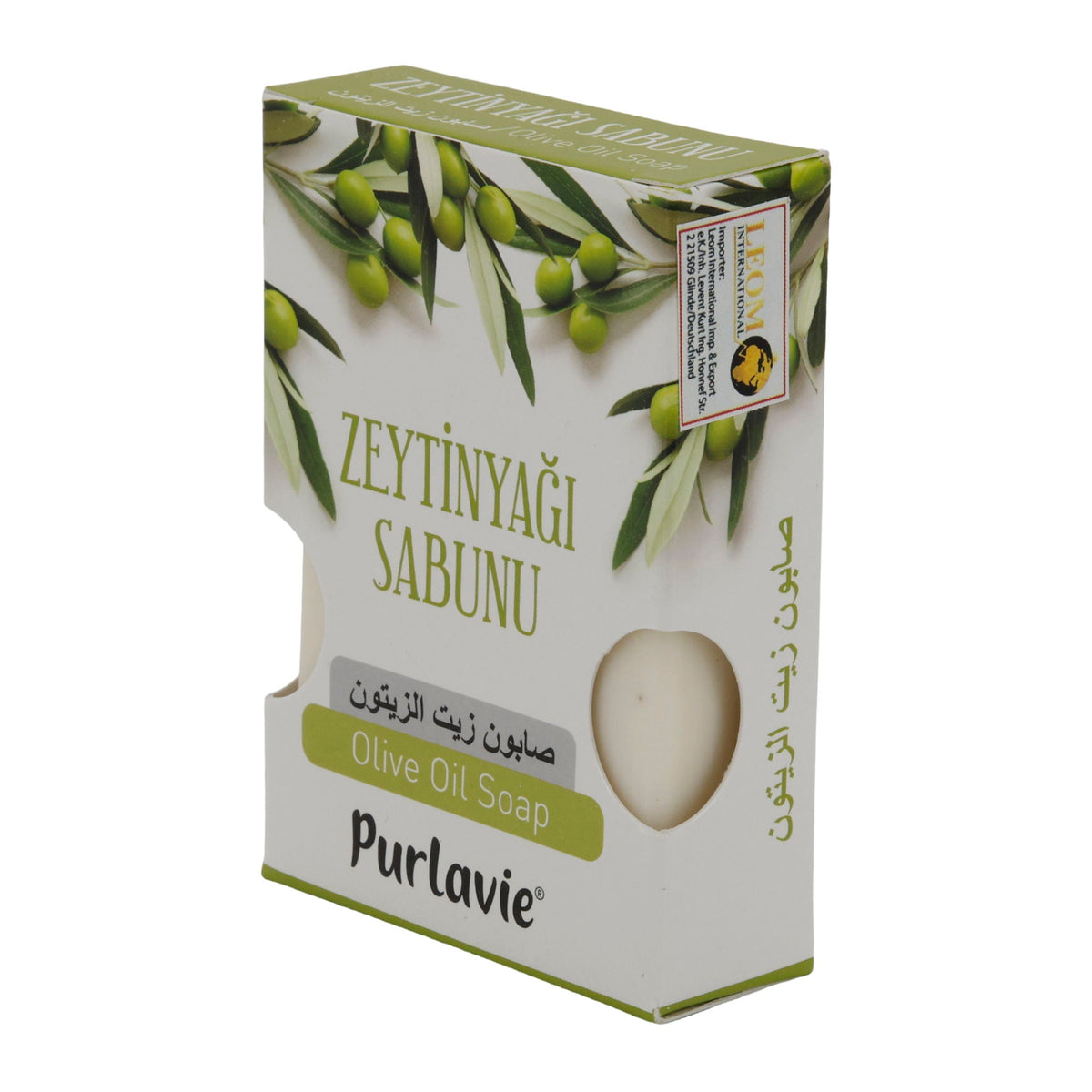 Seife Purlavie | Olivenölseife | Spendet Feuchtigkeit | 100 g PURLAVIE