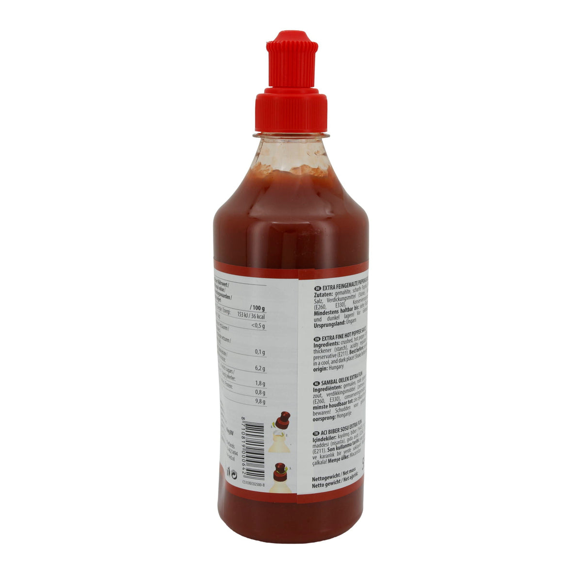 Sauce Ece | Sambal Oelek Acı Biber Sosu | Feingemahlen, scharf | 550 g