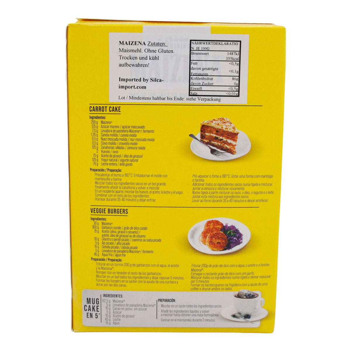 Maisstärke Maizena | Glutenfreie Allzweckstärke für Küche und Backstube | 400 g