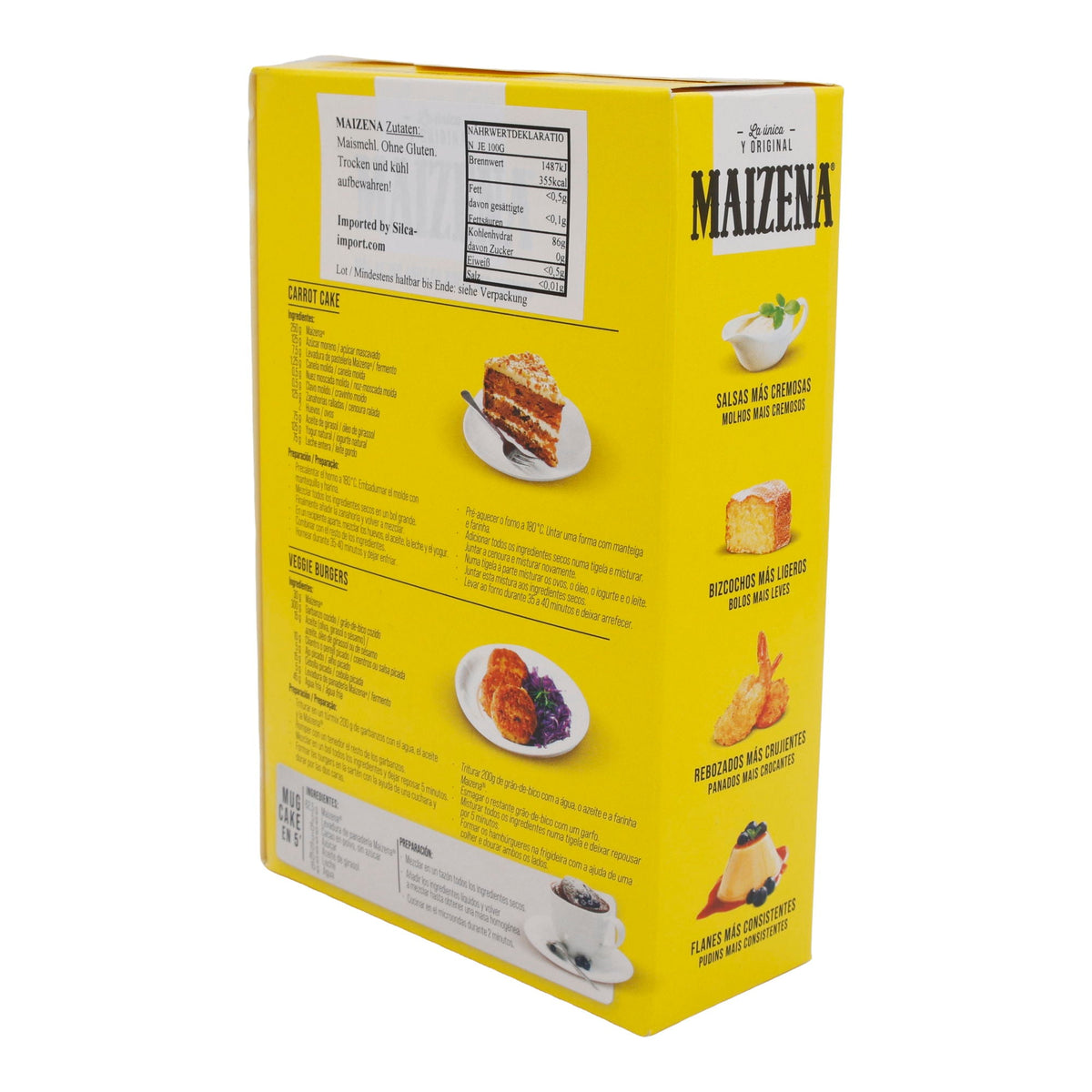 Maisstärke Maizena | Glutenfreie Allzweckstärke für Küche und Backstube | 400 g