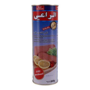 Aufschnitt Al-Raii | Halal Hühnerseparatorenfleisch mit Rindgeschmack | Vielseitiger Genuss für Brot und Gerichte | 840 g AL-RAII