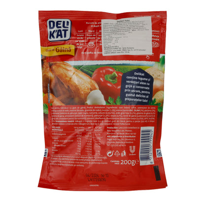 Mélange d'épices Deli Kat | « Gust de Găină » épices pour poulet | avec ingrédients séchés | 200 g