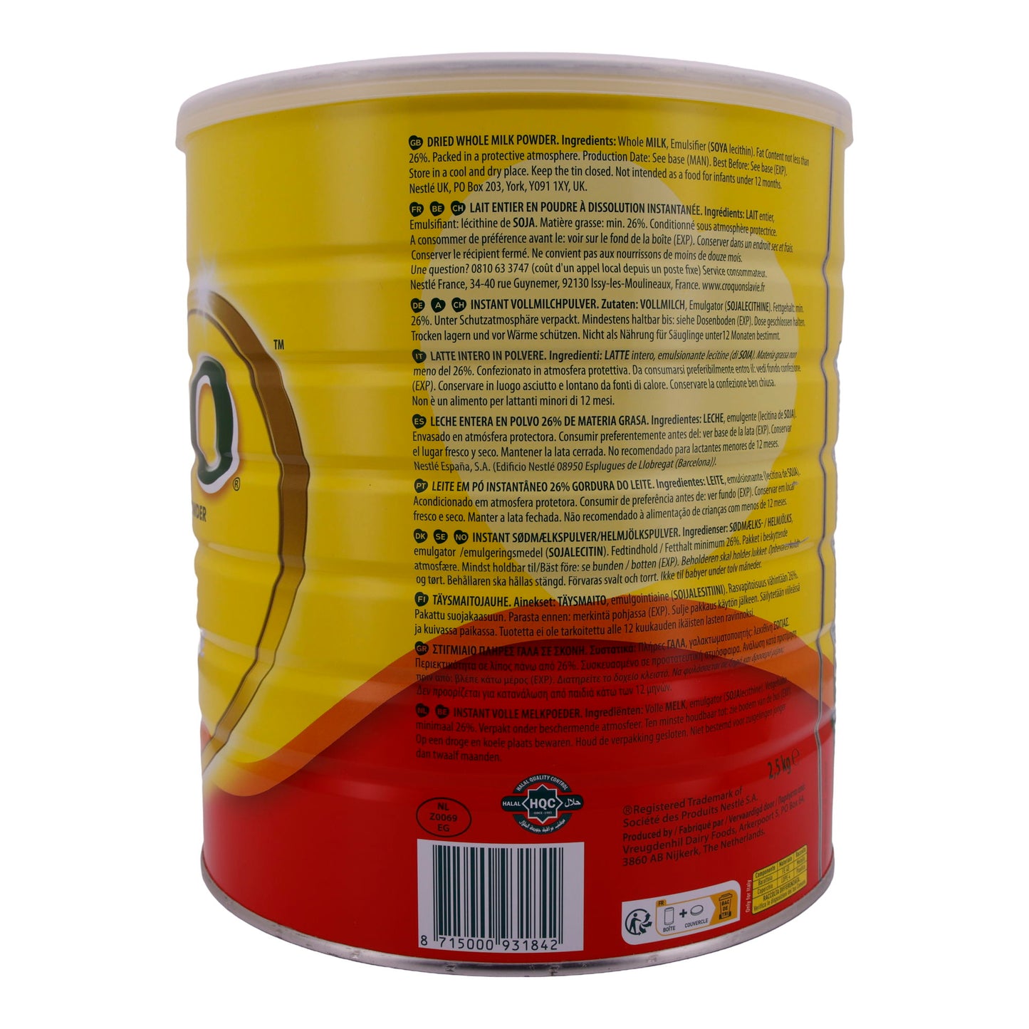 Latte intero in polvere istantaneo Nestlé Nido | Latte in polvere | | 2,5 kg
