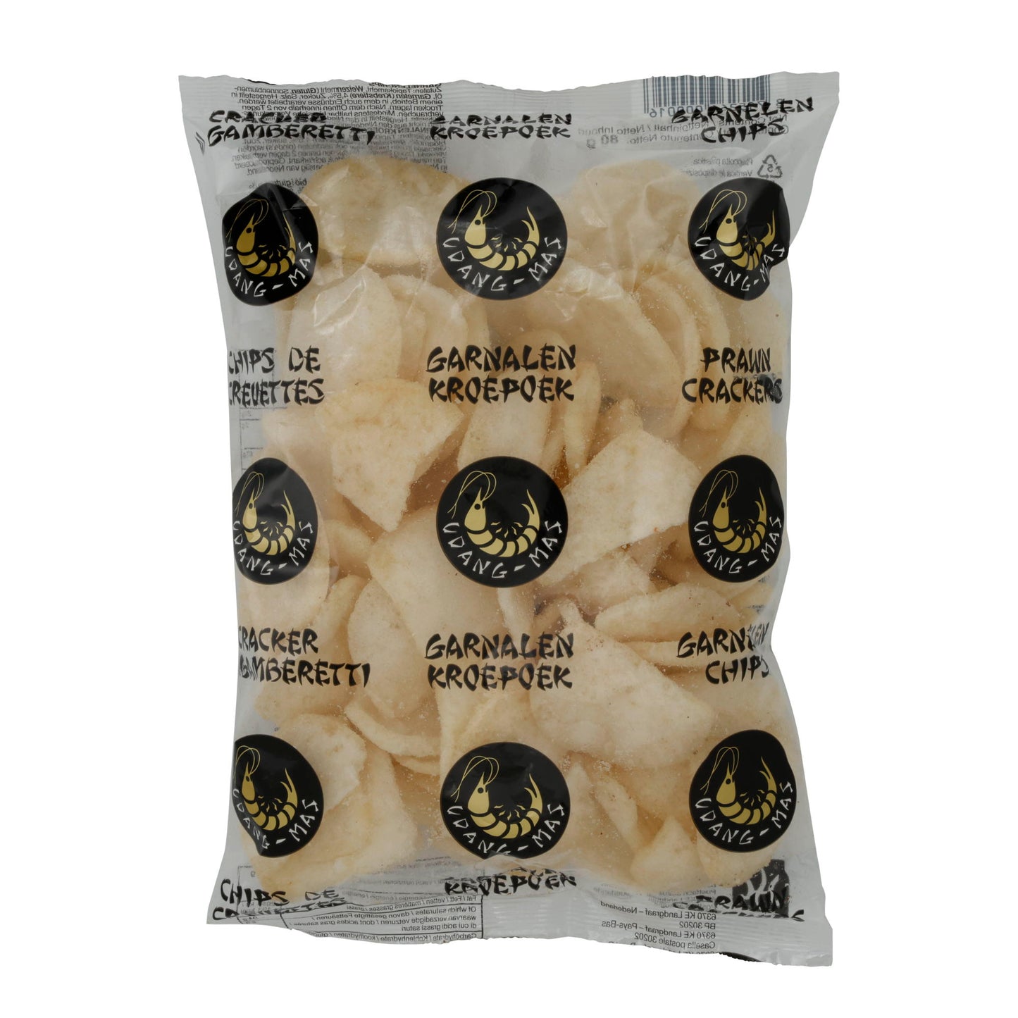 Garnelenchips Udang Mas | Snack | Knusprig, asiatisch | 80 g