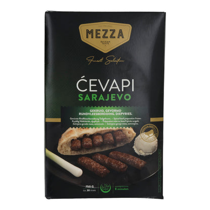 Ćevapi Sarajevo Mezza | Original Balkan-Rindfleischröllchen | Tiefgefroren | 750 g