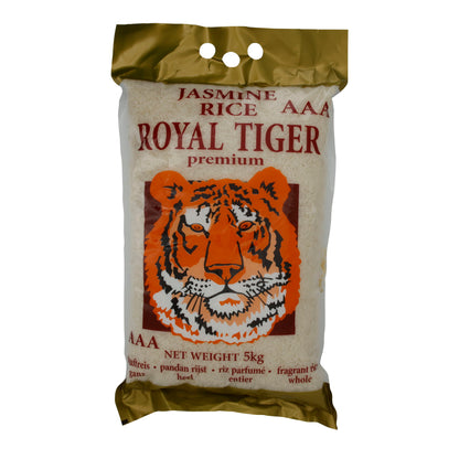 Reis Royal Tiger | Jasminrijst | Aromatisch, geurige rijst uit Cambodja | 5 kg
