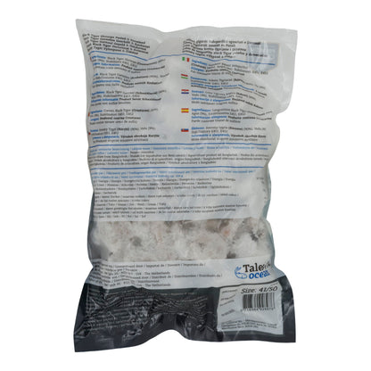 Garnelen Tales of the Ocean | Garnelen | Black Tiger, sgusciate e private dell'intestino, taglia 41/50, surgelate | 100g