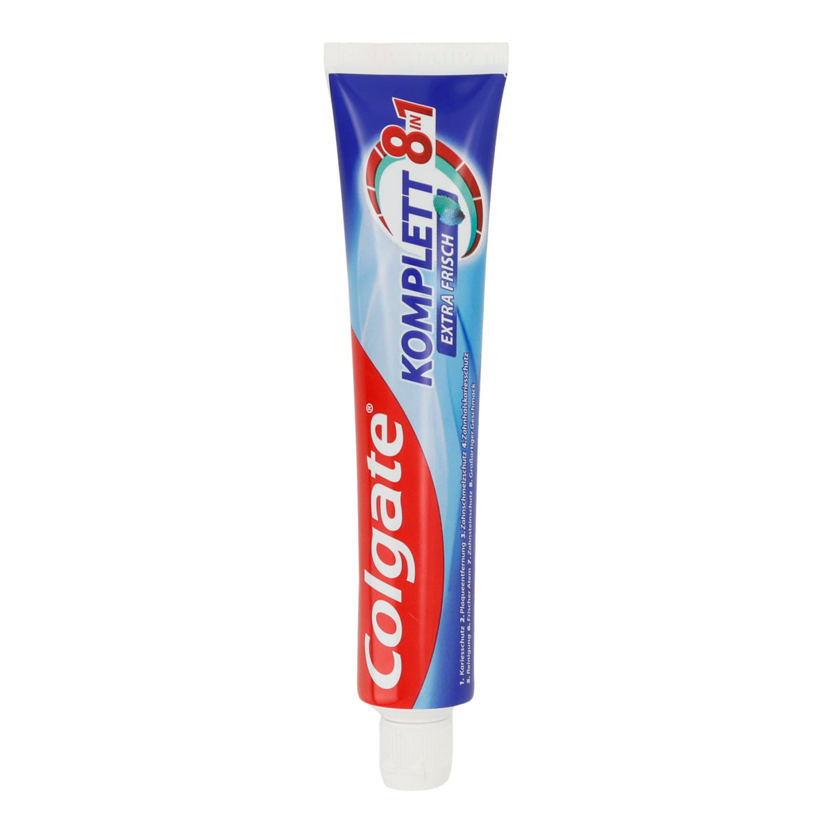 Colgate Komplett 8 Extra Frisch Zahncreme | Zahnpasta mit Fluorid | 75 ml