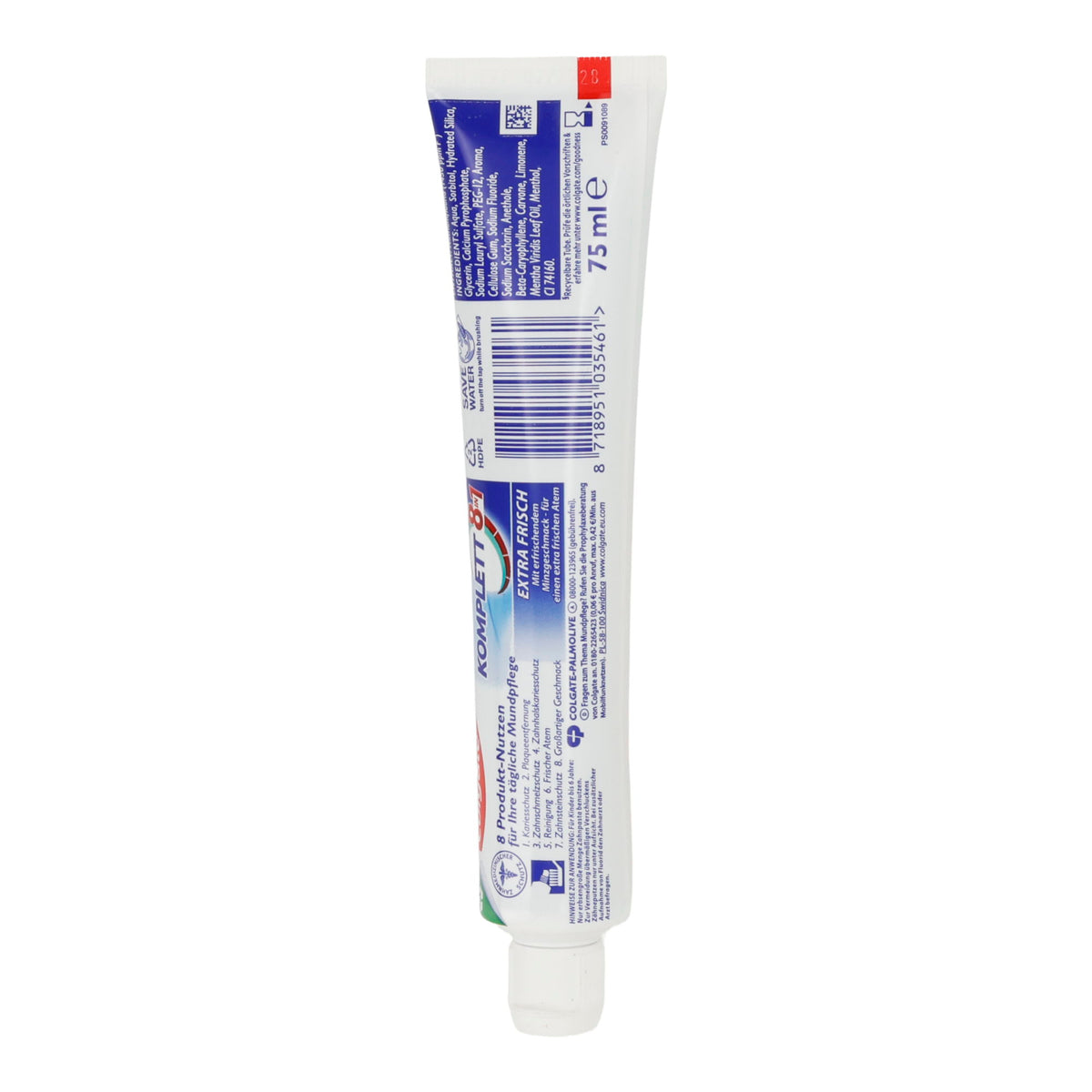 Colgate Komplett 8 Extra Frisch Zahncreme | Zahnpasta mit Fluorid | 75 ml
