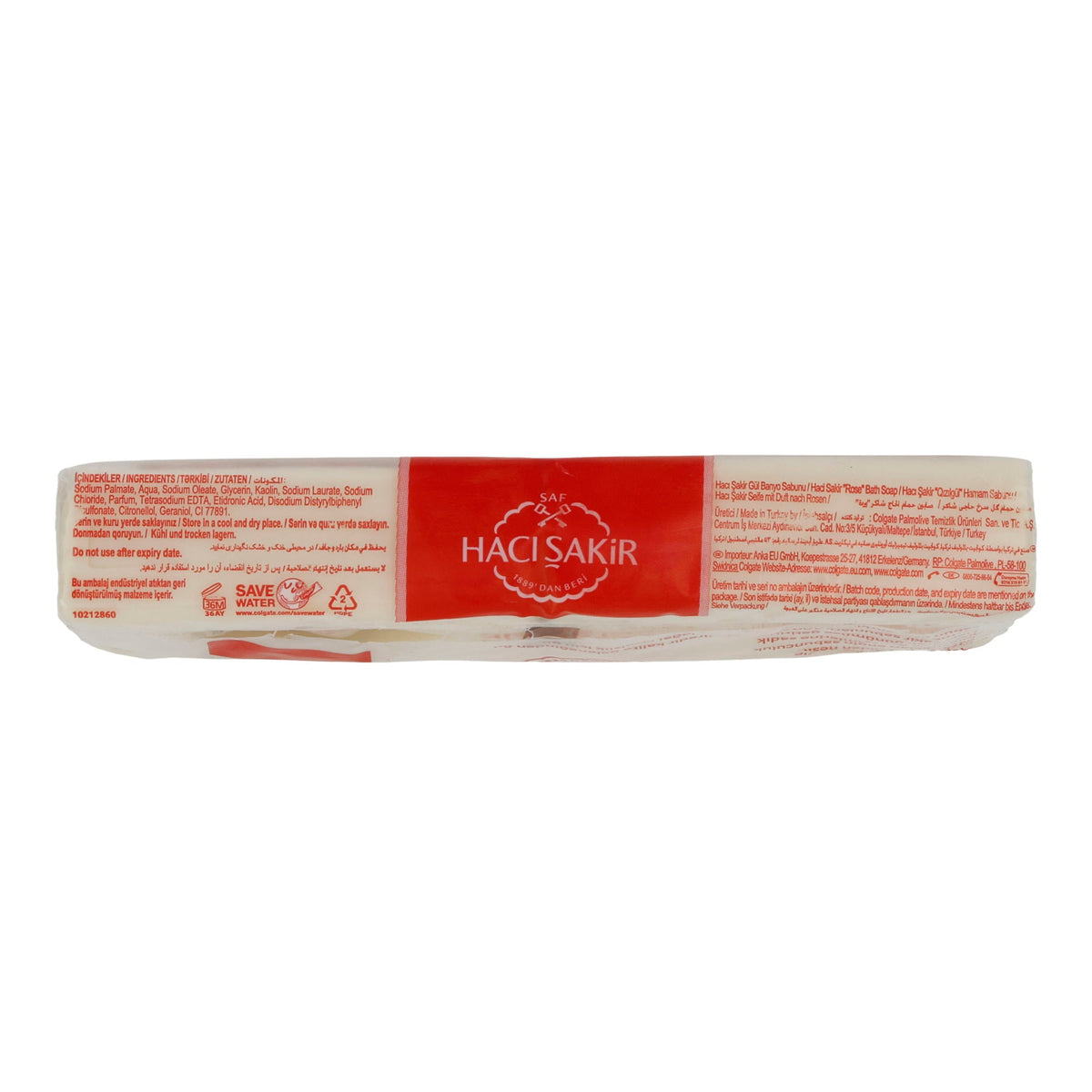 Naturseife Rose Haci Şakir | Pflegeseife | Mit Rosenduft | 4x150 g (600 g) HACISAKIR
