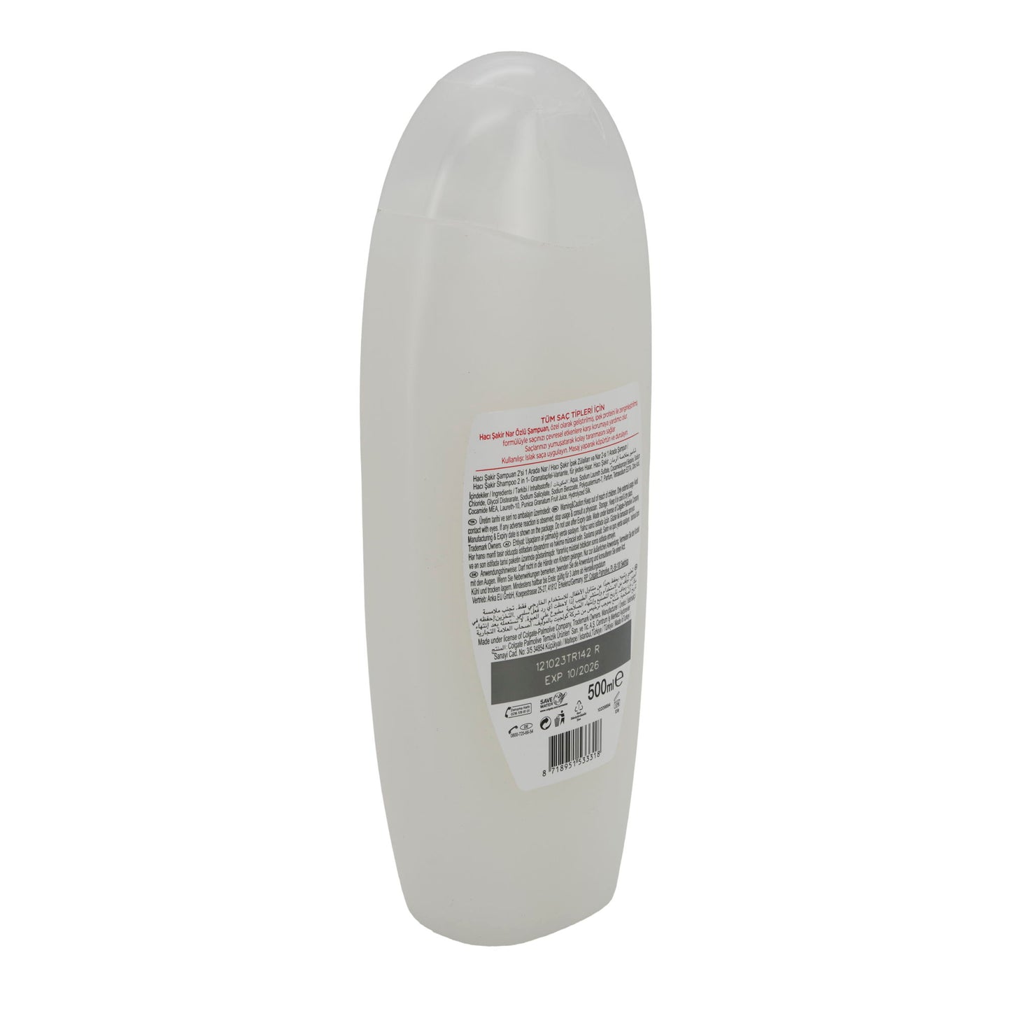 Shampoo & Conditioner Haci Şakir 2-in-1 | Douchegel | Granaatappel | 500 ml
