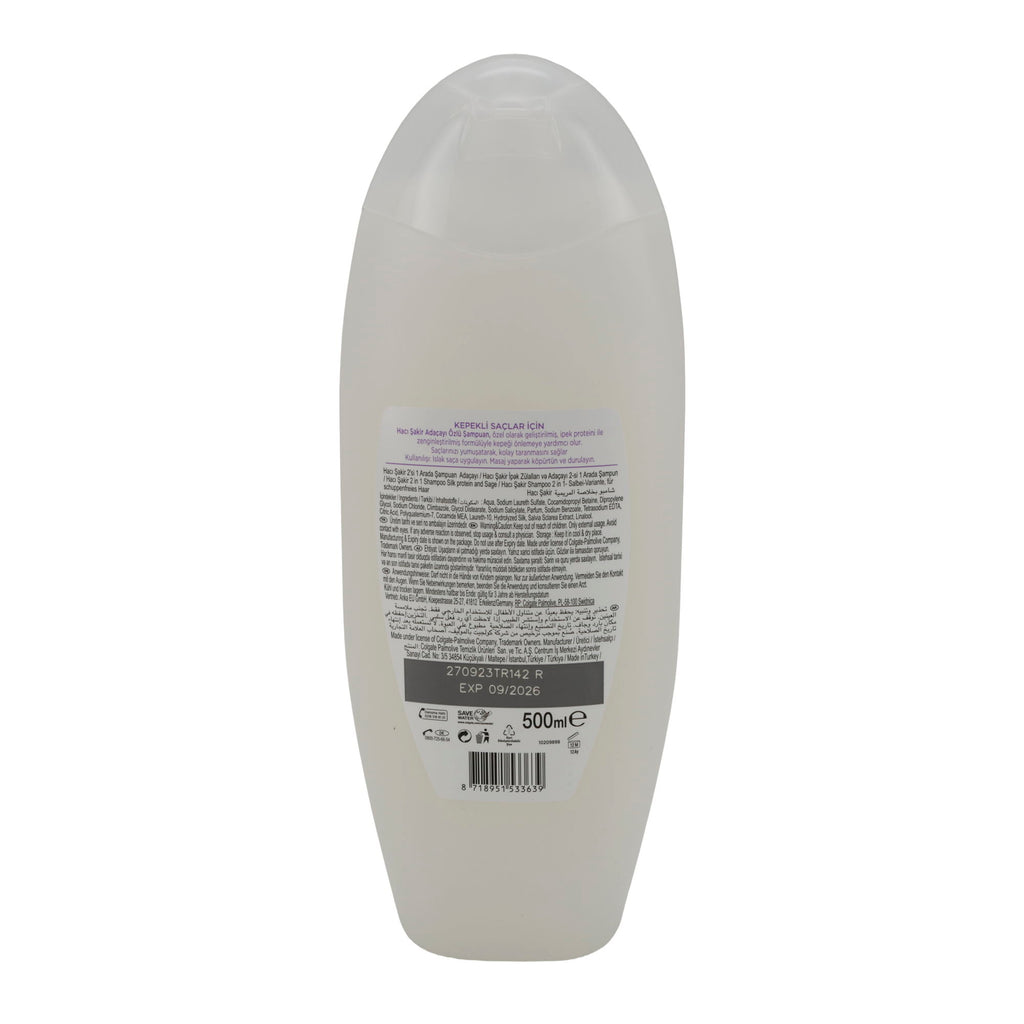 Shampoo Haci Şakir | mit Salbei | 2-in-1 gegen Schuppen | 500 ml